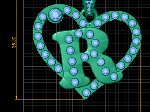Om gold pendant 3D printmodel
