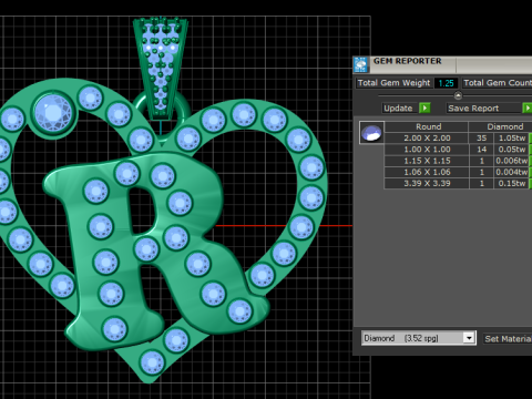 Om gold pendant 3D printmodel