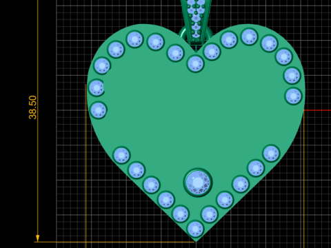 Mom gold pendant 3D printmodel