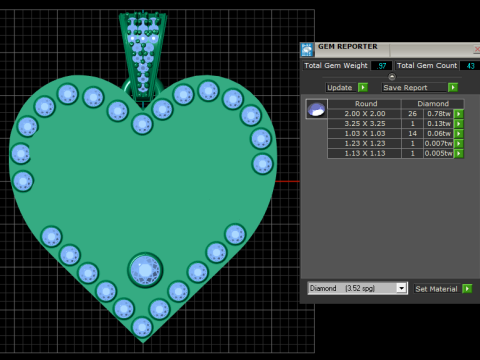 Mom gold pendant 3D printmodel