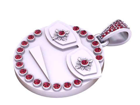 Gold crest pendant 3D 打印模型