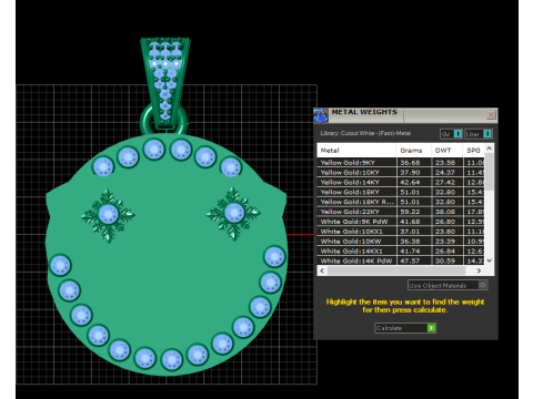 Gold crest pendant 3D 打印模型
