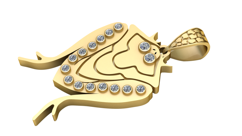 Lion face pendant 3Dプリントモデル .c4d .max .obj .3ds .fbx .stl .blend