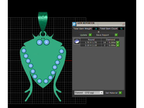 Lion face pendant 3Dプリントモデル