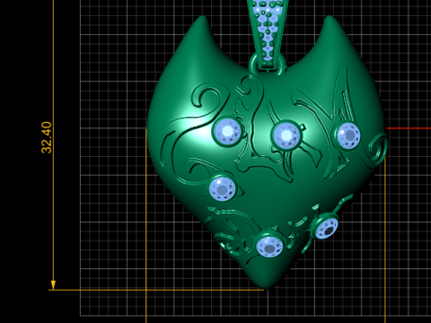 Mystic gold pendant Modelo de impresión 3D