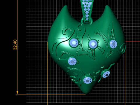 Mystic gold pendant 3D Print Model