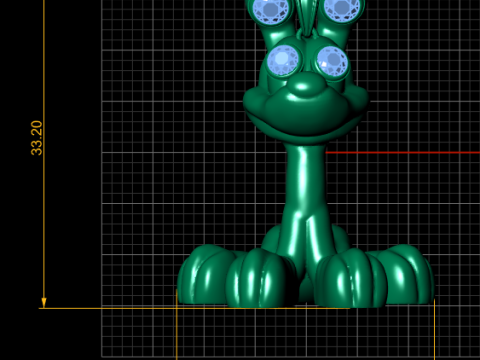 Puppy gold pendant Modello di stampa 3D