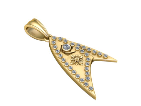 Arrowhead pendant 3D प्रिंट मॉडल