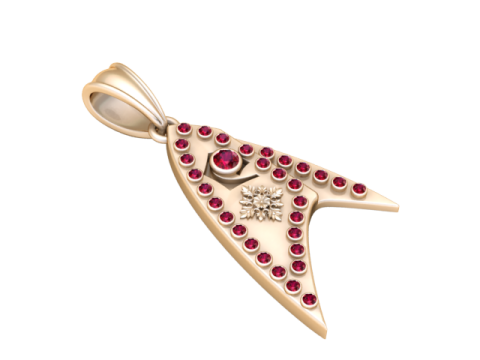 Arrowhead pendant 3D प्रिंट मॉडल