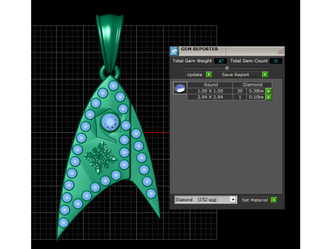 Arrowhead pendant 3D प्रिंट मॉडल