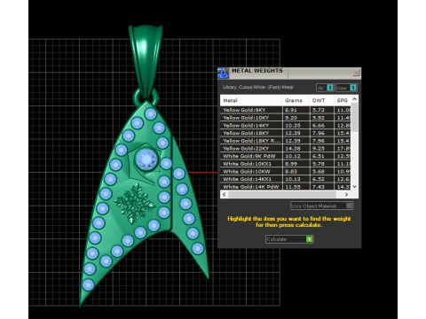 Arrowhead pendant 3D Print Model