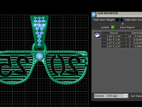 New year jewelry Modèles 3D en vedette