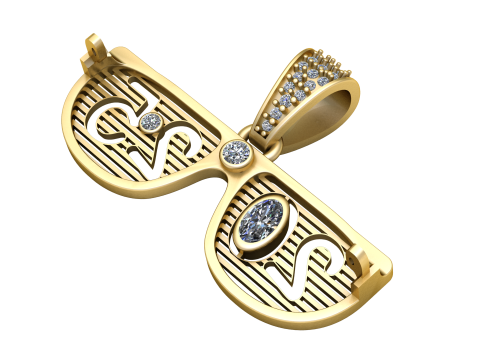 2025 gold pendant 3D Print Model