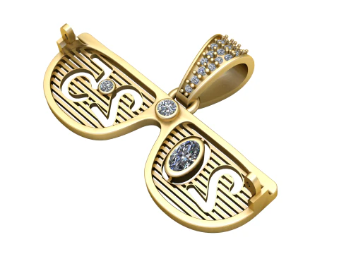 Pendentif en or 2025 Modèles 3D en vedette