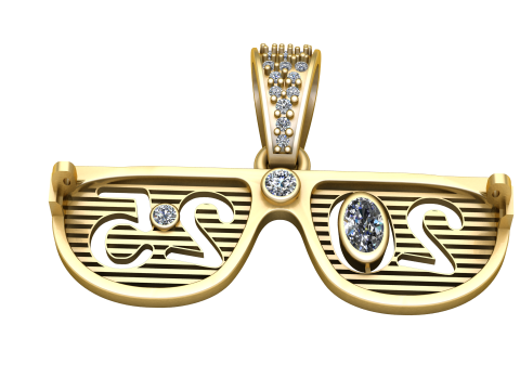2025 gold pendant 3Dプリントモデル
