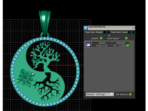 Yin Yang Pendant 3D Print Model