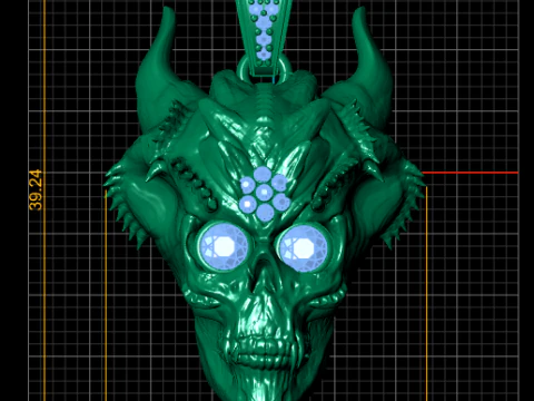Skull pendant 3D Print Model