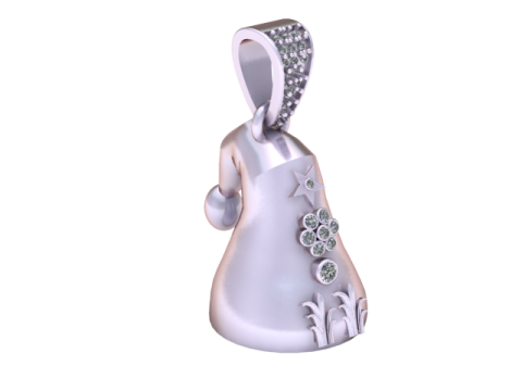 Baby pendant Model do druku 3D