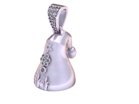 Baby pendant Model do druku 3D