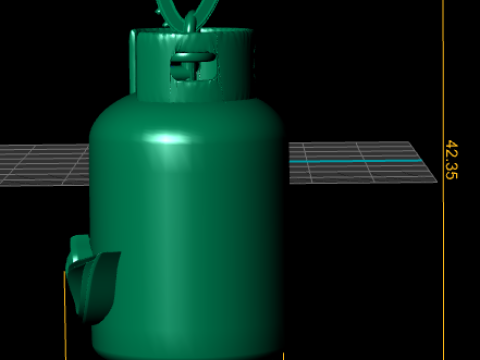 Cylinder gold pendant 3D Baskı Modeli