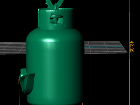 Cylinder gold pendant 3D Print Model
