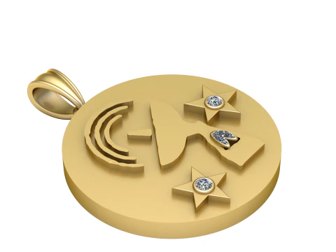 Pingente trof&eacute;u Modelo de Impressão 3D