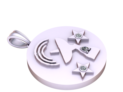 Trophy pendant Modello di stampa 3D