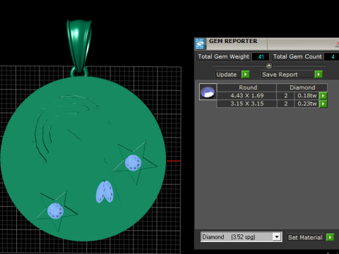 Trophy pendant Modello di stampa 3D