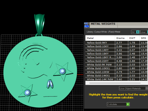 Trophy pendant Modello di stampa 3D