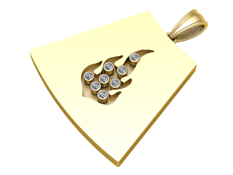 Flame pendant 3D Принт Модель