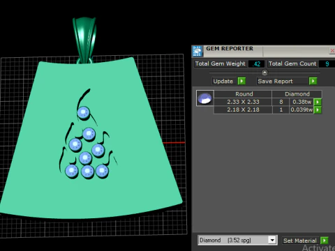 Flame pendant 3D Print Model