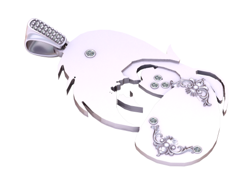 Fish pendant 3D 打印模型