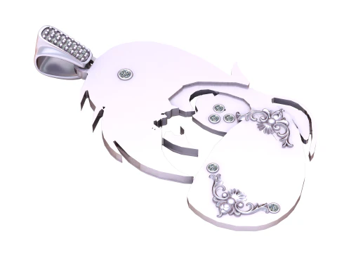 Fish pendant 3D Print Model