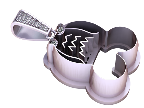 Teddy bear pendant 3D Baskı Modeli