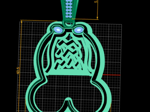 Teddy bear pendant 3D Print Model