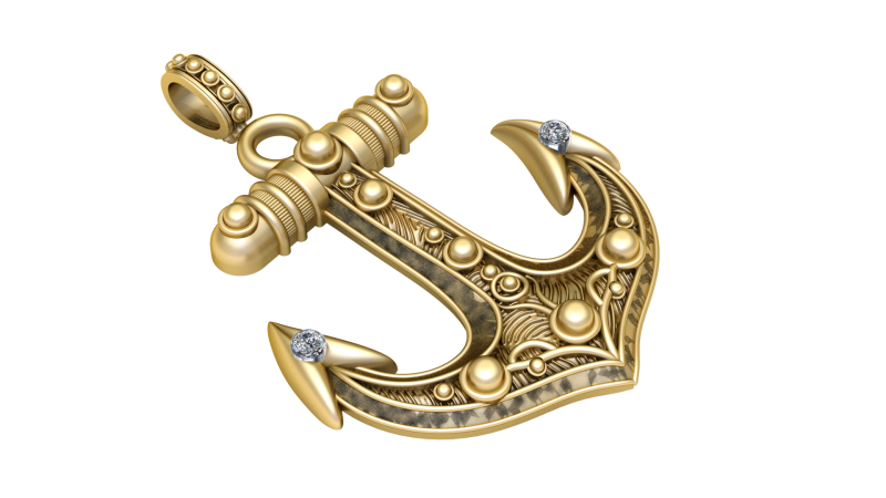 Anchor pendant Modèles 3D en vedette .c4d .max .obj .3ds .fbx .stl .blend