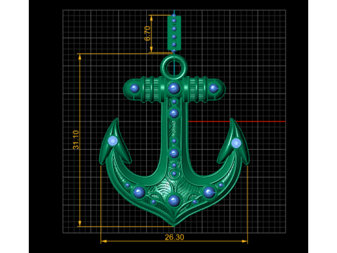 Anchor pendant Modèles 3D en vedette