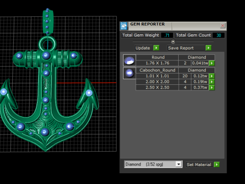 Anchor pendant Modèles 3D en vedette