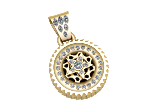 Pingente de engrenagem Modelo de Impressão 3D