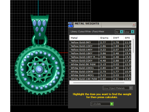 Gear pendant Model Cetak 3D