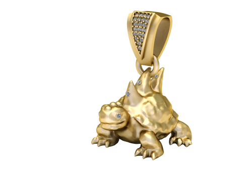 TURTLE PENDANT 3D PRINTABLE MODEL 3D Baskı Modeli