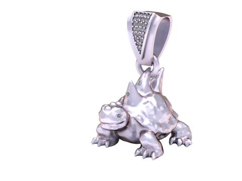 TURTLE PENDANT 3D PRINTABLE MODEL 3D Baskı Modeli