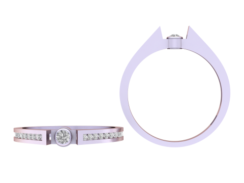 Gold ring set 3D Druckmodell