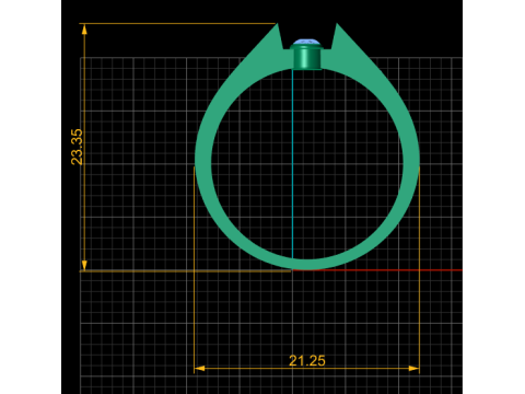 Gold ring set 3D Druckmodell