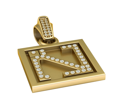 Z initial pendant 3D 프린트 모델