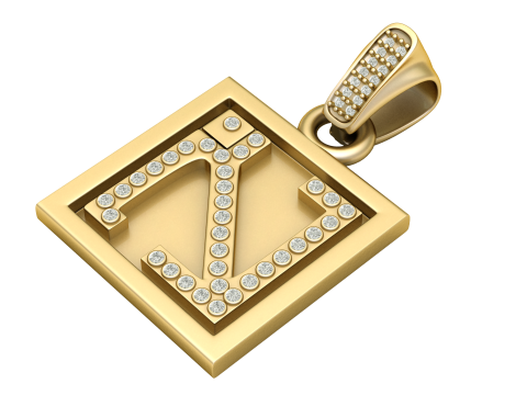 Z initial pendant Modèles 3D en vedette