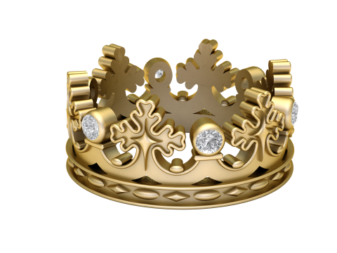 Crown ring 3D Print Model