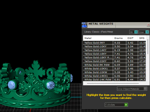Crown ring 3D Print Model
