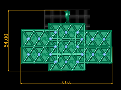 A to Z Gold Pendant 3D 打印模型