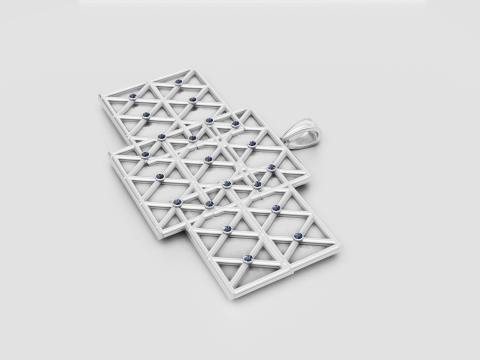 A to Z Gold Pendant 3D 打印模型